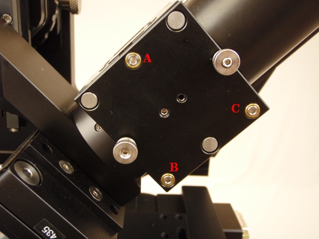 CUBE-III kinematics and objective bushings must both be used to get the beam uniformly focused