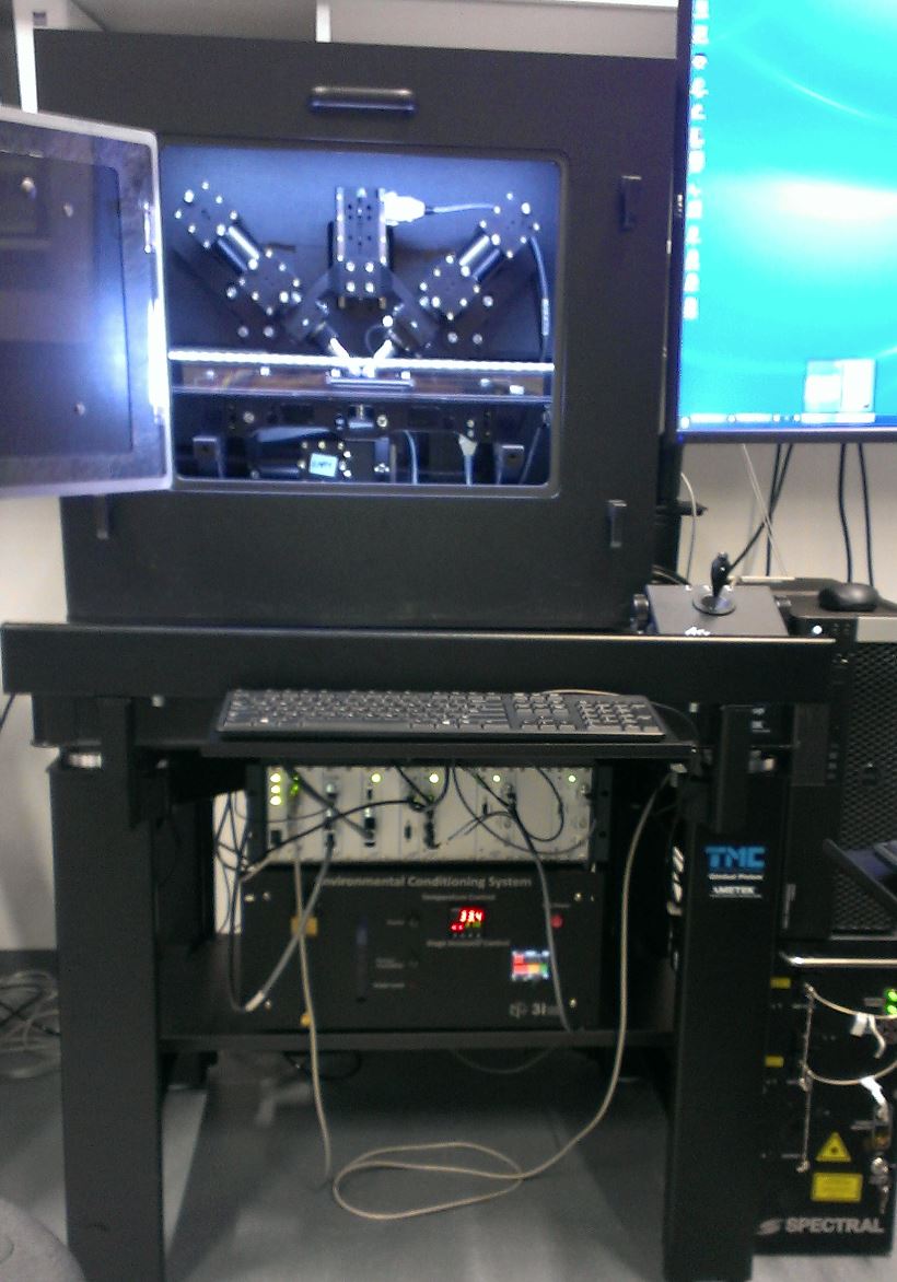 Full diSPIM system installed in a lab (ca. summer 2014)